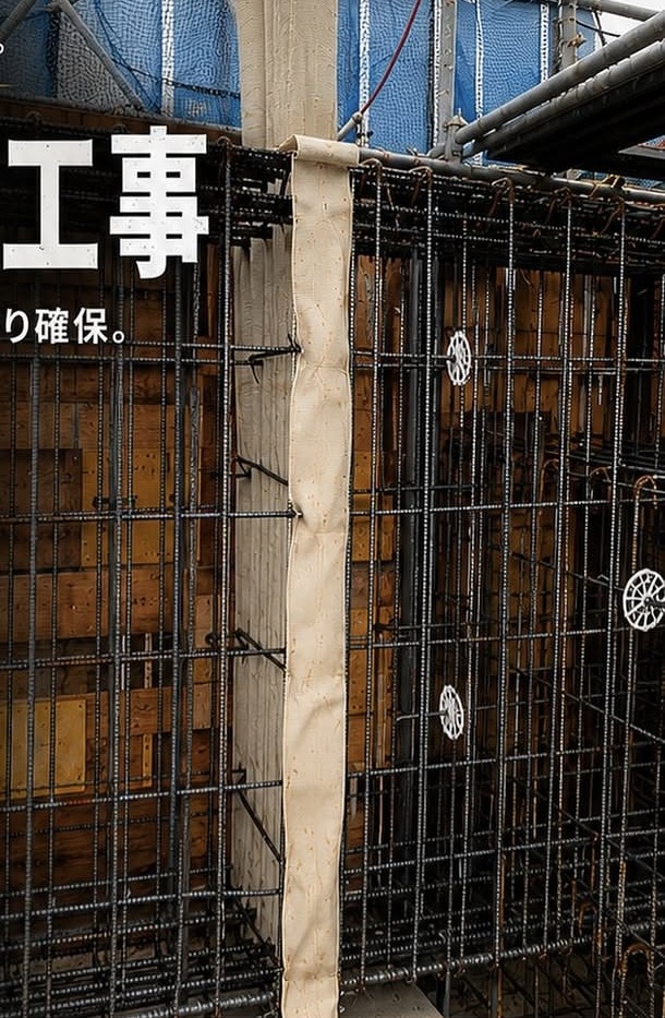 エアフェンス工事の施工写真（文字なし）